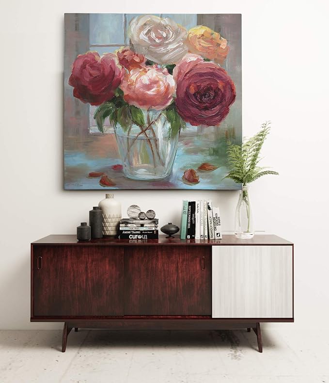 Wexford Home Rose Society Gallery Wrapped Canvas Wall Art, 40x40