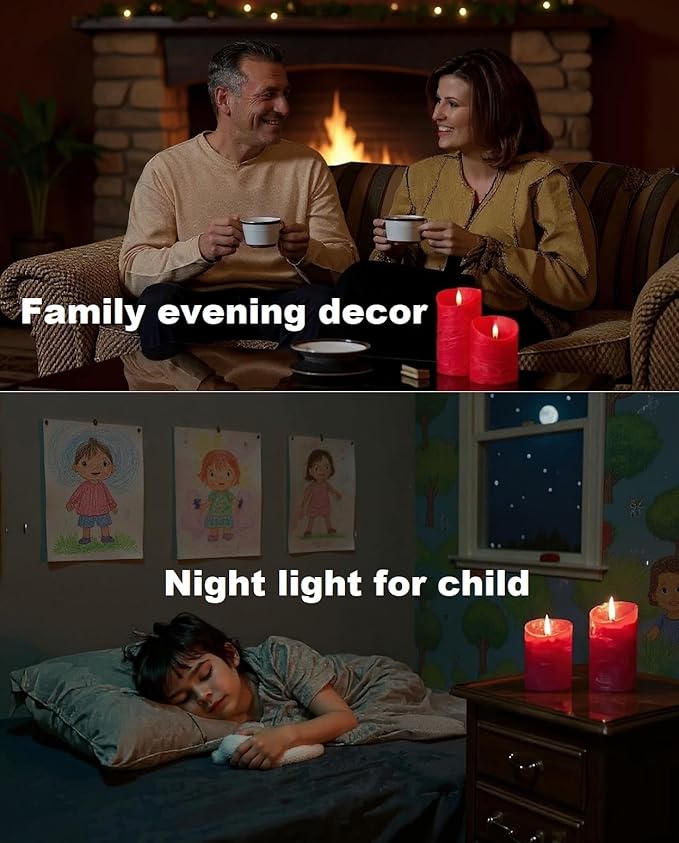 VENTA Flickering Flameless Candles With Remote Control - Led Candles Battery Operated - Battery Operated Candle For Decoration Table, Timer & Dimmer Features, Set - 2Pcs (4",5") (Grey Dotted Glass)