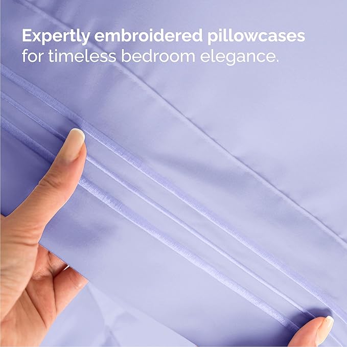 Queen Size 4 Piece Sheet Set - Comfy Breathable & Cooling Bed Sheets Set - Hotel Luxury Bedding for Women, Men, Kids, Teens, Boys & Girls - Deep Pockets, Ultra-Soft, Wrinkle Free - Oeko-Tex - Lavender