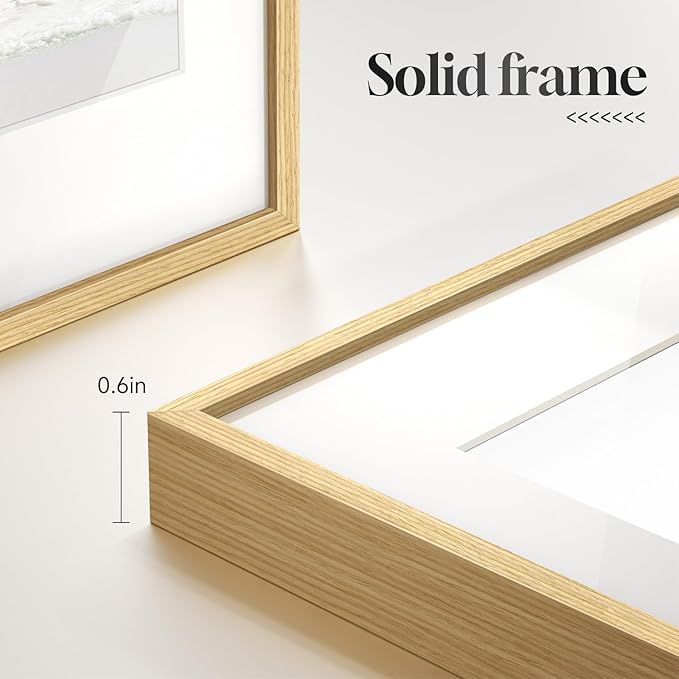 Framed Pink and Mint Green Coastal Wall Art for Living Room, 6 Piece Palm Tree Surfboard Beach Pictures Prints for Bedroom, Tropical Nautical Ocean Beachy Artwork for Hallway Walls Decor, 11x14 Inch