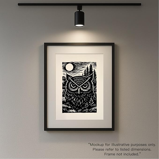 Caelumis Vintage Wall Art Decor Prints Black And White Pictures Posters For Farmhouse Living Bedroom Bathroom Room kitchen Handmade Unframed (Owl 12x16in)