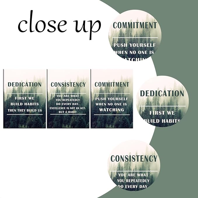 Motivational Poster Wall Art Office Decor Inspirational Entrepreneur Quotes Print on Canvas Picture Painting Artwork for Modern Home Living Room Workplace Wall Decoration Ready to Hang [60''Wx28''H]