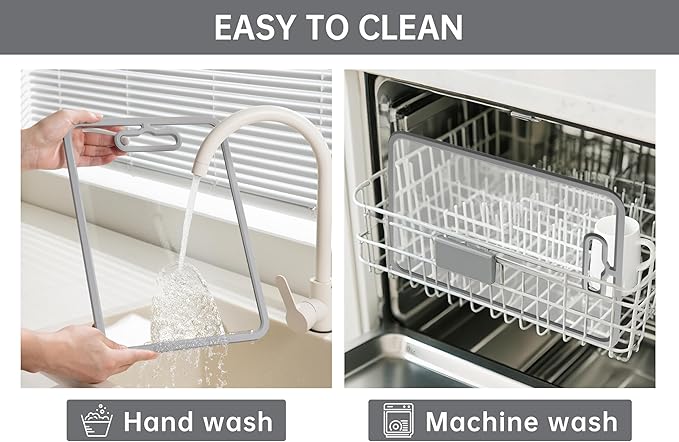 Glass Cutting Board for Kitchen, 2Pcs Tempered Glass Chopping Board with Non-Slip Edges, Dishwasher Safe Clear Cutting Board Set for Countertop, Heat & Shatter Resistant, Gray 15"×11"