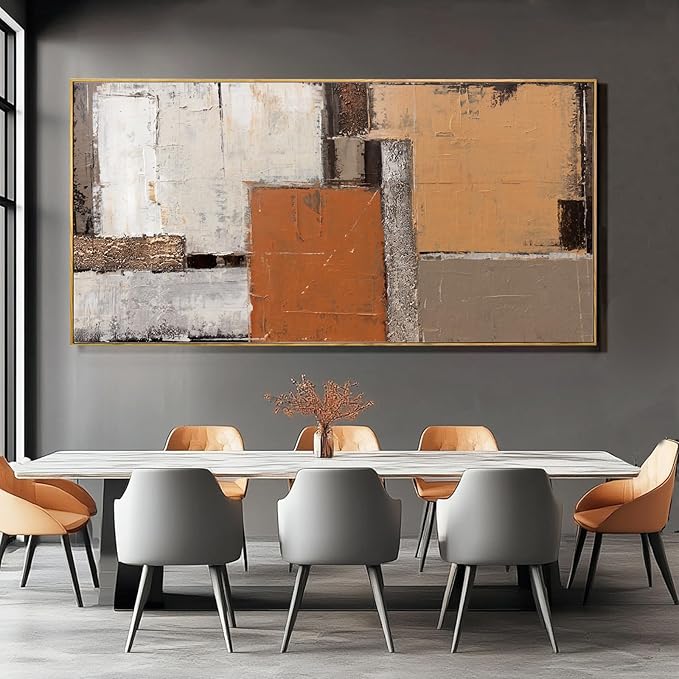 SDYA Yellow Canvas Decor Colorful Abstract Wall Art 29"x58" Decorations for Living Room Wall Decor Dining Room Modern Posters for Bedroom