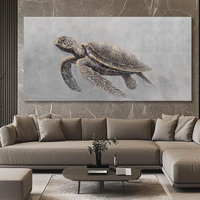 Black Poster Print Simple Picture Canvas Animal Wall Painting 58x29 Large Artwork for Living Room Vintage Kitchen Canvas Art