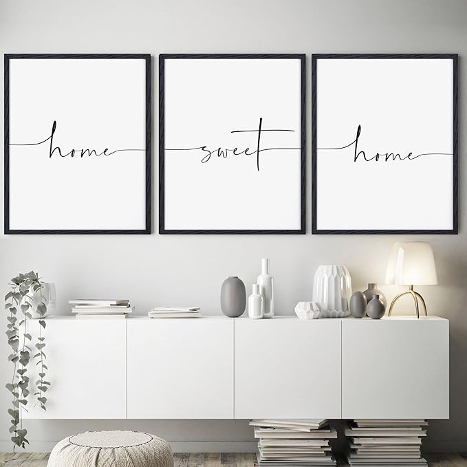 Fun Memories 16x20 Black Oak Wood Picture Frames, Set of 3 with Tempered Glass and Mat for 11x14