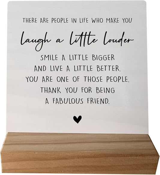 Friendship Gifts, Thank You Gifts for Friends, Unique Friend Gifts, Sentimental Gifts for Friend,Bestie BFF Gifts,Thank You for Being a Fabulous Friend Wood Plaque Sign