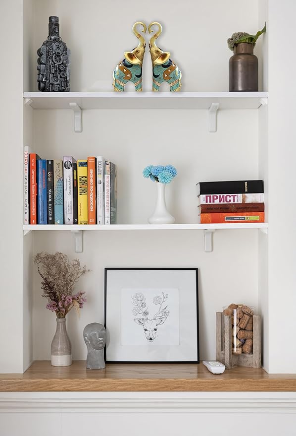 Gold Elephant Statue and Small Figurine for Home Decor