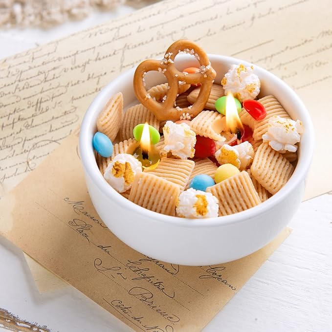 Funny Sweet Vanilla Trail Mix Bowl Scented Soy Candle Afternoon Tea Gift