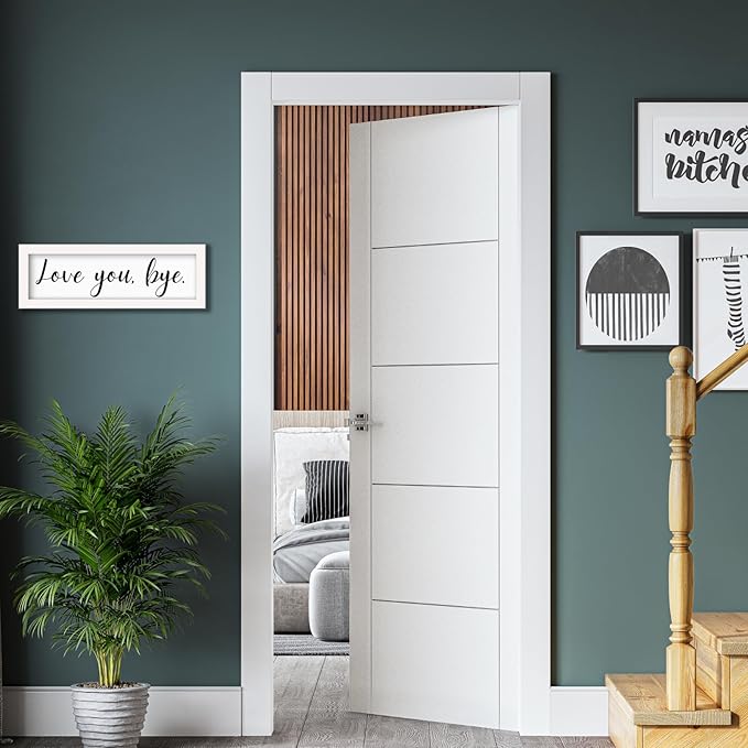 Living Room Wall Decor, Love You Bye Sign Above Door Boho Wall Decor, Framed Wall Art Home Decor, Unique Foyer Decor for Entryway, House Warming Gifts New Home Couple Valentine's White