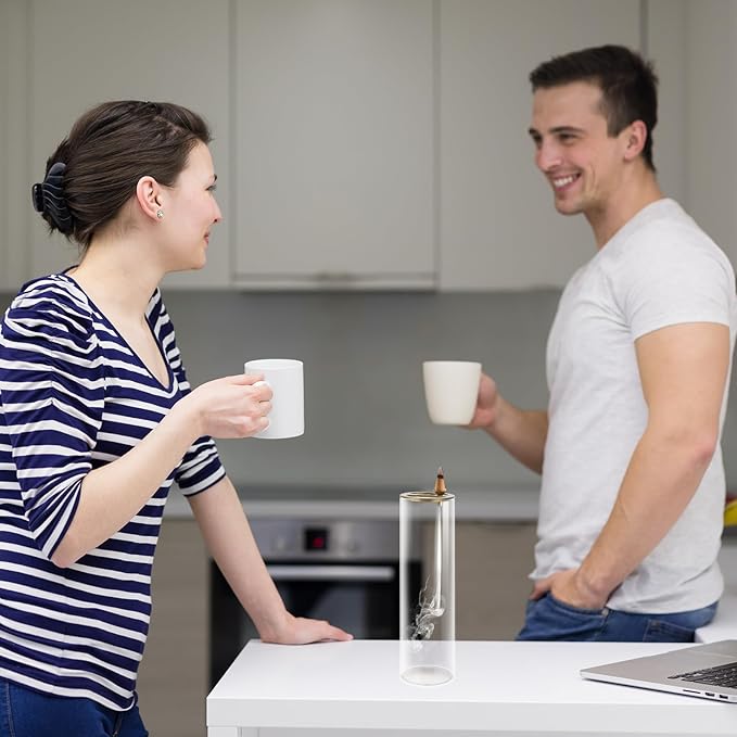 Incense Holder, 2 in 1 Incense Burner for Sticks, Ash-Proof Glass Incense Burner for Meditation Yoga Spa Room Decor