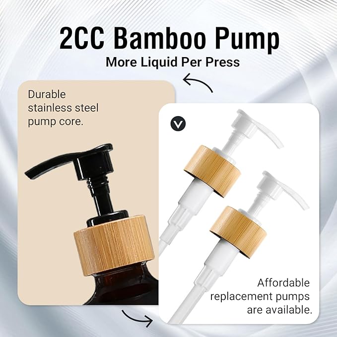 MOMEEMO Soap Dispenser Bathroom Set with Hand and Lotion Dispenser, Suitable for Bathroom Decor. (Black & White)