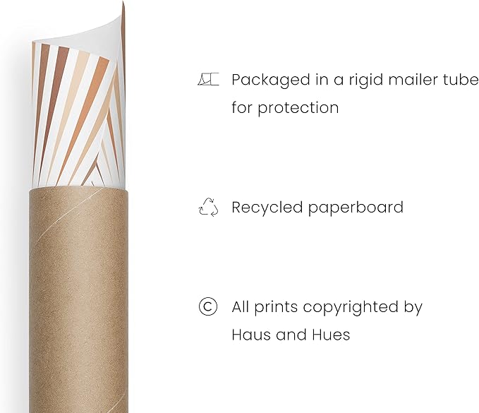 HAUS AND HUES Boho Art Prints Sun Wall Decor - Sun Art Print Boho Posters and Prints Wall Decor Rainbow Colored Sunshine Wall Art (Unframed, 24x36)