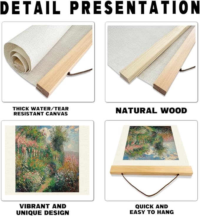 Vintage Christian Canvas Poster, Isaiah 58:11 Canvass Poster Wood Hanger, Christians Wall Art, Bible Verse Posters, Modern Canvas Posters Decors, Home Decor Accent, Christian Gift