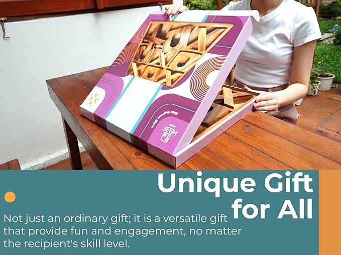 BSIRI Jumbo Tic Tac Toe Board Games - Wall Tic Tac Toe for Rustic Home Decor Farmhouse Decor, Patio Decor, Coffee Table Decor, Ideal Outdoor Games, Game Night, Family Games, Unique Gifts for Couples