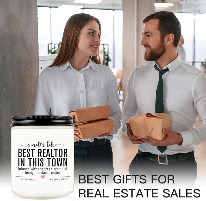 Funny Realtor Candle, Realtor Gifts for Women Men, Real Estate Agent Supplies, Closing Gift for Sellers, Funny Celebrate Reward Thank You Presents for Realtors, Salesperson, Broker, Realtor Supplies