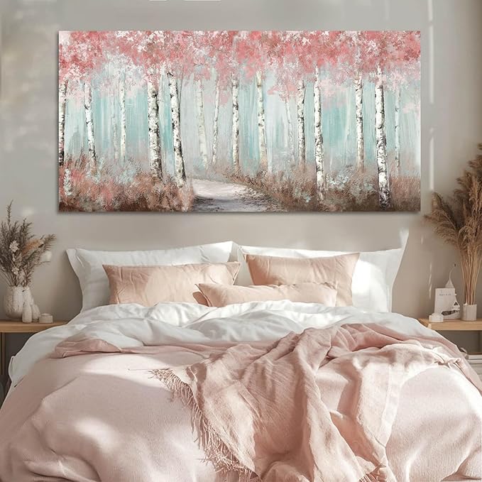 SDYA Canvas Art Wall Decor for Living Room - Botanical Wall Art - Room Decor for Women - Winter Landscape Decorations for Bedroom Kitchen Office 24x48 Inches