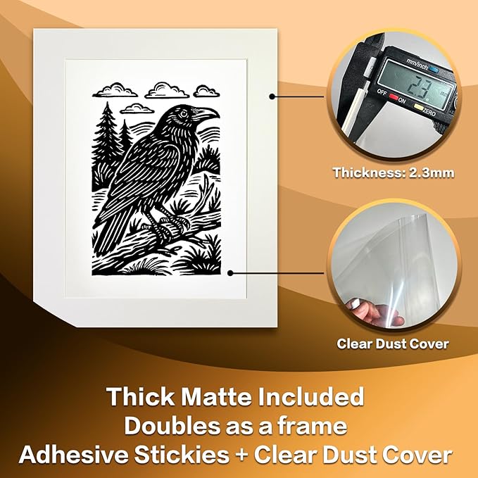 Caelumis Vintage Wall Art Decor Prints Black And White Pictures Posters For Farmhouse Living Bedroom Bathroom Room kitchen Handmade Unframed (Raven 12x16in)