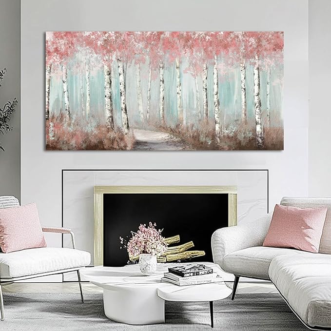 SDYA Canvas Art Wall Decor for Living Room - Botanical Wall Art - Room Decor for Women - Winter Landscape Decorations for Bedroom Kitchen Office 24x48 Inches