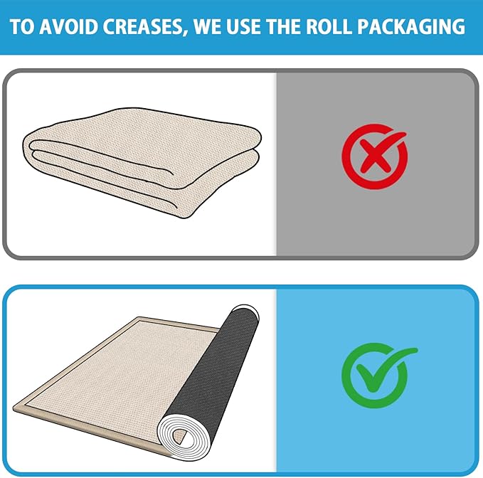 GOYLSER 12 Foot Kitchen Floor Runner Kitchen Sink Floor Mat with Rubber Backed, Absorbent Laundry Room Mat, Beige Hall Runner Long Non Slip