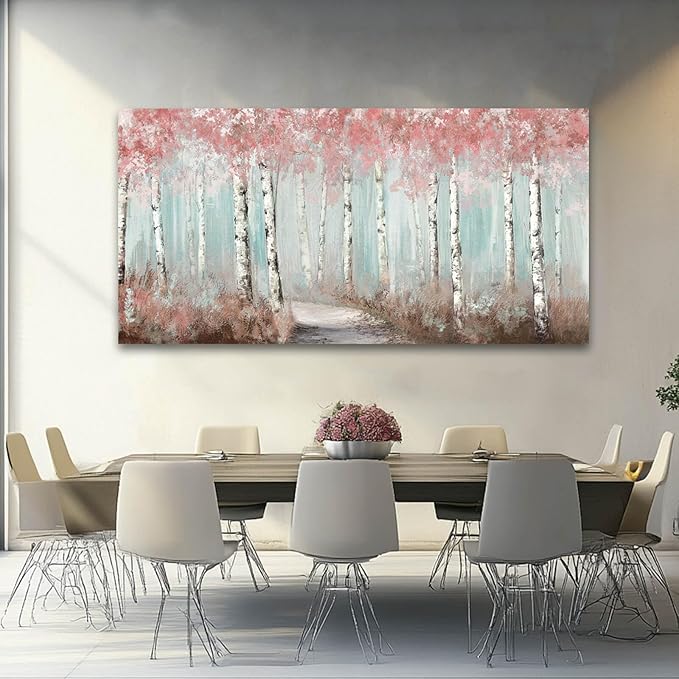 SDYA Canvas Art Wall Decor for Living Room - Botanical Wall Art - Room Decor for Women - Winter Landscape Decorations for Bedroom Kitchen Office 24x48 Inches