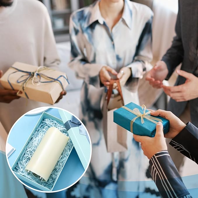 Hanukkah Flameless Candle Chanukah Decoration Projector Light Blue LED Candle Battery Operated Night Light with Remote and Timer Wedding Table Decor Hanukkah Birthday Jewish Chanukah Party