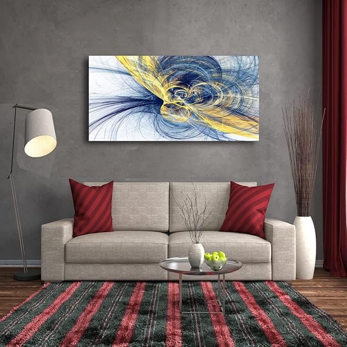 Abstract Pictures Canvas Wall Art for Living room Bedroom Wall Decor,Abstract art Wall Art Print Paitnings for home Decor,Line drawings Waterproof Stretched Ready to Hang-20x40inches
