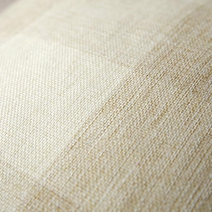 MIULEE Pack of 2 Farmhouse Buffalo Check Plaids Polyester Linen Soft Solid Cream White Decorative Throw Pillow Covers Home Decor Outdoor Cushion Case for Sofa Bedroom 12 x 20 Inch 30 x 50 cm