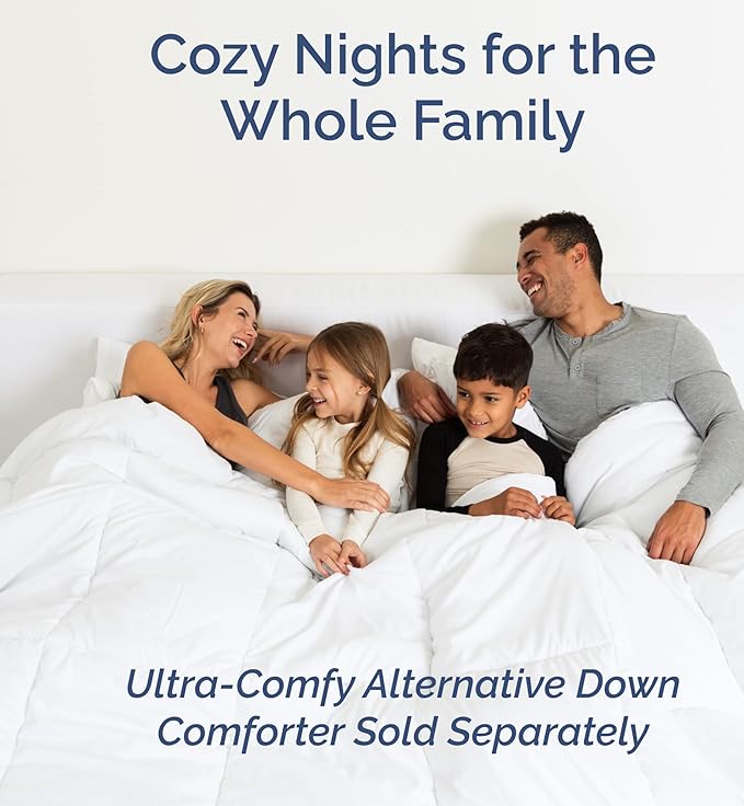 Queen Size 4 Piece Sheet Set - Comfy Breathable & Cooling Bed Sheets Set - Hotel Luxury Bedding for Women, Men, Kids, Teens, Boys & Girls - Deep Pockets, Soft and Wrinkle Free - Oeko-Tex - Off White