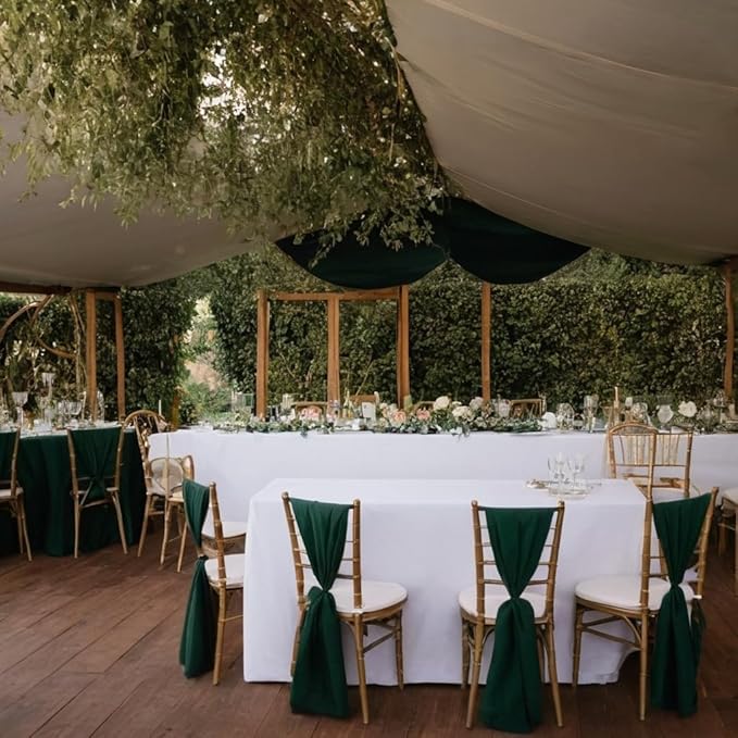 HolidayIdeas Card Table Covers Fitted Square 34x34 Inch, Wrinkle Resistant Washable Small Square Tablecloth 3 Ft for Folding Table, White, Set of 4