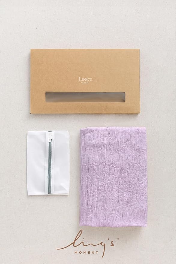 Ling's moment 14Ft Lilac Cheesecloth Table Runner Boho Chic Gauze Semi-Sheer Light Purple Tablecloth for Wedding Celebrations for Baby Shower Decorations Lavender