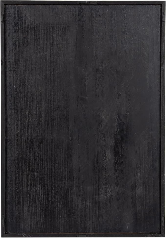 Kate and Laurel Sago Modern Decorative Wood Art Plaque; 23 x 33; White and Rustic Brown; Painted Wood Floral Wall Art with Dimensional Design for Living Room Decor