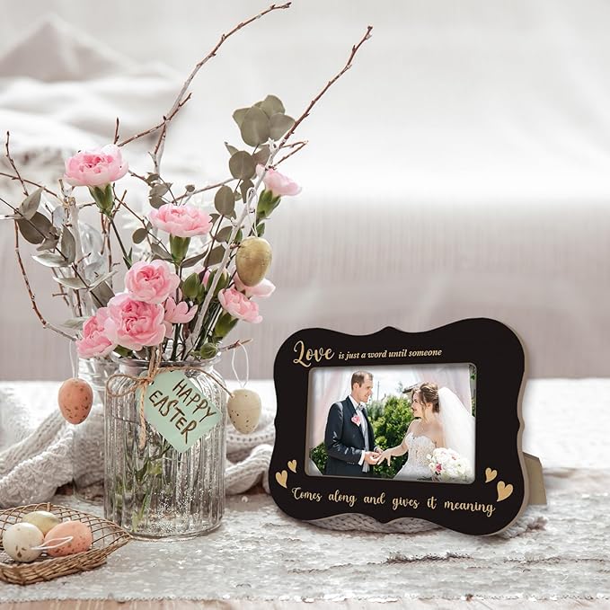 2025 Wedding Photo Frames - This Was My Favorite - Wedding Gifts For Newlyweds, 2025 Black Wedding Wood Picture Frame, Placeable 4 x 6 horizontal photo, for Home Bedroom Decoration - A13