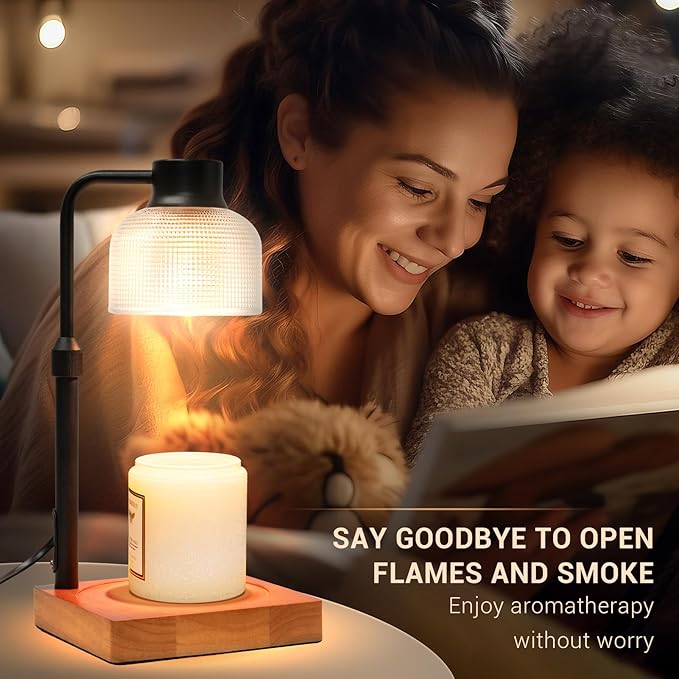 KLL Candle Warmer Lamp with Timer: Dorm Room Office Apartment Vintage Home Decor - House Warming Gifts New Home - Birthday Gifts for Women Mom - Wax Melt Warmer for Jar Candles