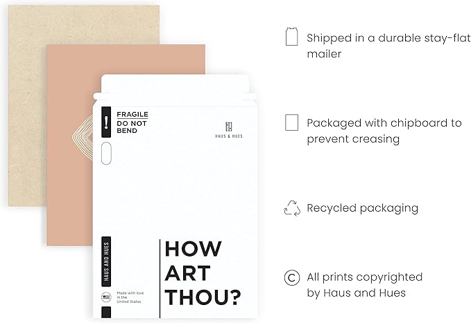 HAUS AND HUES Boho Posters Neutral Wall Art Prints - Boho Posters and Abstract Art, Brown Wall Decor Eye of Sauron | 12" x 16" UNFRAMED