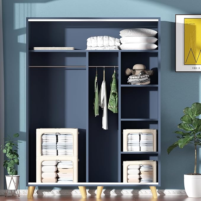 3Pack Foldable Storage Bins - Frame Storage Box Linen Fabric Stackable Clothes Container Organizer with Clear Window & Carry Handles Large Capacity (Medium-36L, Beige)