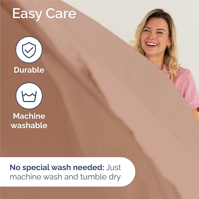 Split King Size 5 Piece Sheet Set - Comfy Breathable & Cooling Bed Sheets Set - Hotel Luxury Bedding for Women, Men, Kids, Teens, Boys & Girls - Deep Pockets, Soft and Wrinkle Free - Oeko-Tex - Mauve