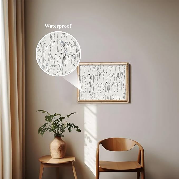 Uniro Neutral Sketch Art Prints, Vintage Abstract Figure Canvas Art, Minimalist Line Drawing for Gallery Wall Decor (8" x 10" - Unframed)