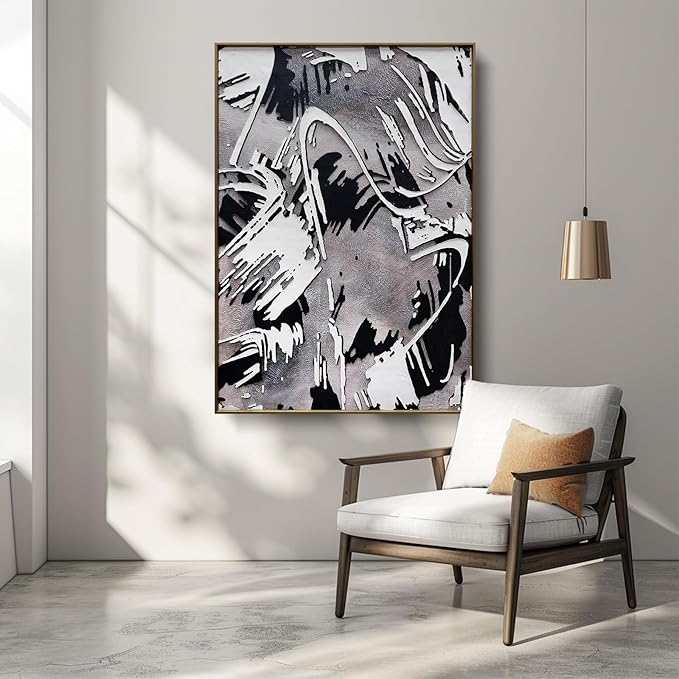 BrightA Gallery Wall Art - Bedroom Art, Unique Entryway Decor - Modern Framed Artwork, 27.6"x39.3"