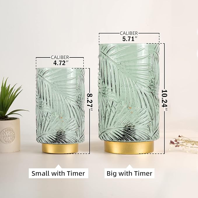 Battery Operated Table Lamp, Cordless Lamps for Home Decor, Battery Powered Nightlight with LED Bulb with Timer, Decorative Lights for Living Room Bedroom Tabletop Entryway Centerpiece Gift(Small LG)