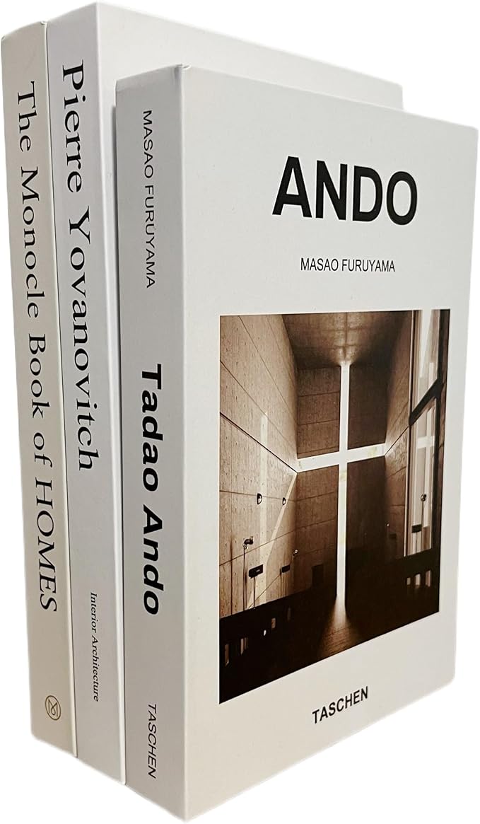 Set of 3 Faux Decorative Books for Coffee Table, Shelf Decor, Bookshelf Decor. Lightweight Cardboard Perfect for Decor Book Styling on Coffee Table, Entrance Table or Bookshelf.