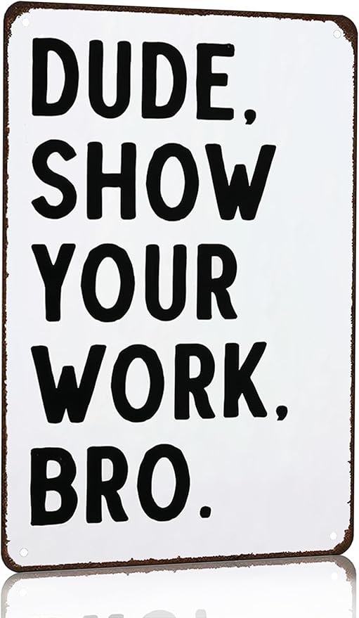 Students Teachers Gift High School Middle School Sign Funny Math/English/Science/History Class Tin Sign for Home Classroom Study Room Wall Decor 8x12 Inch (3127)