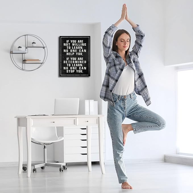 Inspirational Office wall art Motivational posters for home decor Positive Quotes wall prints Encouragement Gifts Positive Sayings for Wall Decor preppy room wall decor A-288