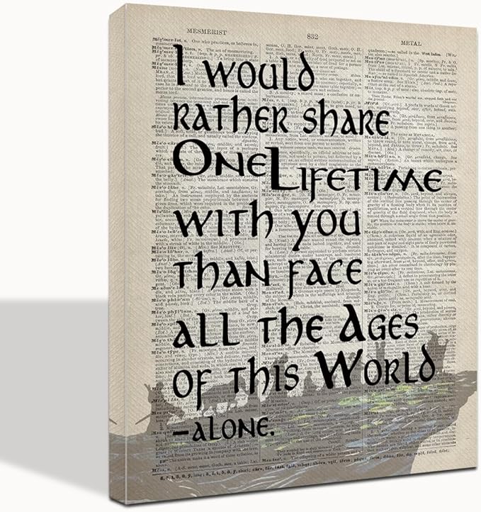 Lord of the Rings Framed Arwen Poster - 14x17 inch Wall Art Decor for LOTR Birthday Gifts