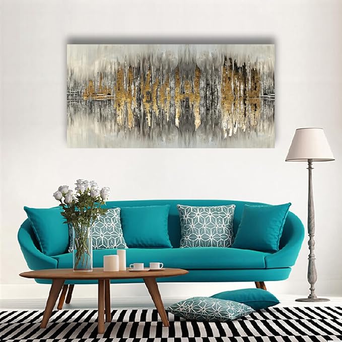 Color Block Abstract Pictures Canvas Wall Art for Living room Bedroom Wall Decor,An Inspirational Picture Wall Art Print Paitnings for home Decor,Morden Artwork Full of Imagination Line Drawing Canvas