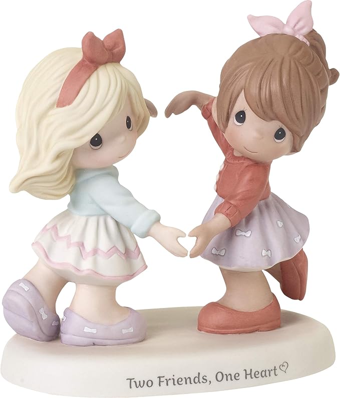Precious Moments 192001 Two Friends One Heart Bisque Porcelain Figurine