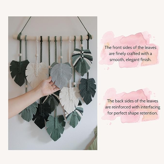 Boho Wall Decor - Large Macrame Wall Hanging - Boho Bedroom Decor - Tapestry for Bedroom - 17x23 inches