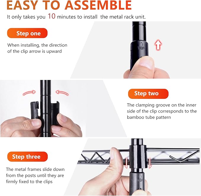 BestOffice | 3-Tier Wire Storage Shelves with Wheels | 23x13x31 | Black | Adjustable Racks | Heavy-Duty Metal Shelf, Holds Upto 170 lbs | No-Tool Assembly | Ideal for Home & Garage Shelving