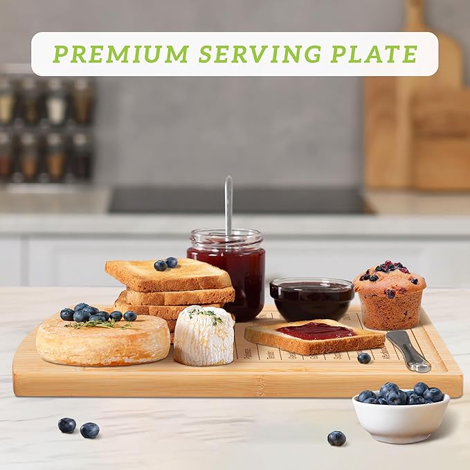 Joeyan Grandma Birthday Recipe Cutting Board Gift from Granddaughter Grandson, Personalized Christmas Granny Engraved Kitchen Present, Large Size, Heavy Duty, 16x12x0.8"