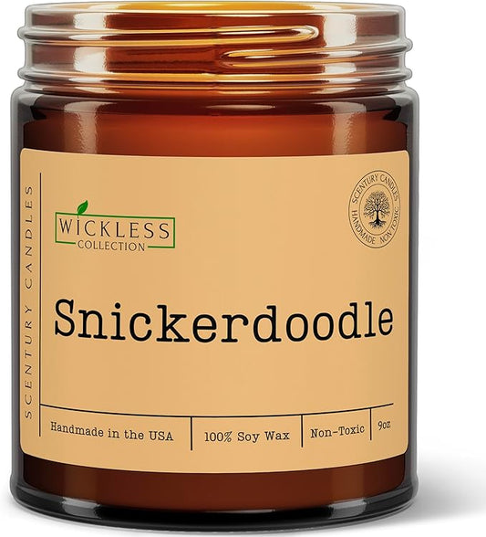 Wickless Candles for Candle Warmer Lamp, Many Scents to Choose, 100% Non-Toxic Soy Wax, Scented Candle Melts for Warming Plate, Handmade in The USA (Snickerdoodle)